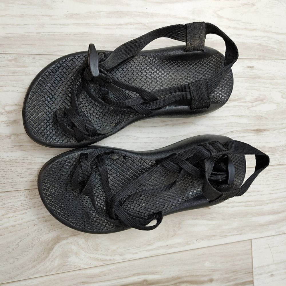 Chaco Black Sandals Size 8 ZX/2 Vibram Classic Strappy Women's Adjustable.